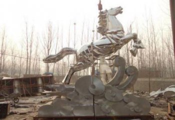 不銹鋼雕塑馬 奔馬雕塑 動(dòng)物不銹鋼雕塑制作
