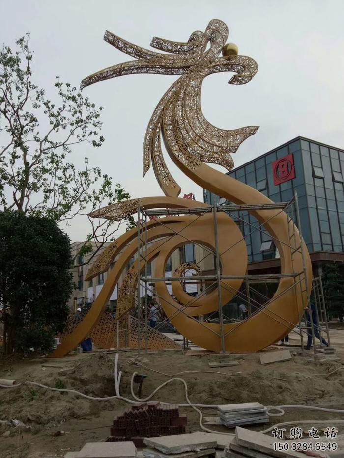 龍吐珠雕塑廠家，現(xiàn)代工藝設(shè)計 不銹鋼龍吐珠雕塑園景