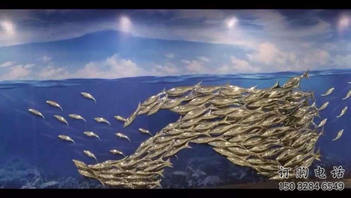 群魚雕塑廠家 水景動物類 定制不銹鋼群魚雕塑 群魚雕塑廠家 水景動物類 定制不銹鋼群魚雕塑