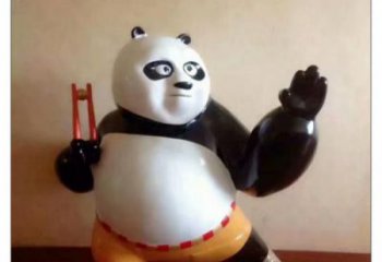 練舞熊貓雕塑廠家 盼盼貓 熊貓雕塑規(guī)格特點