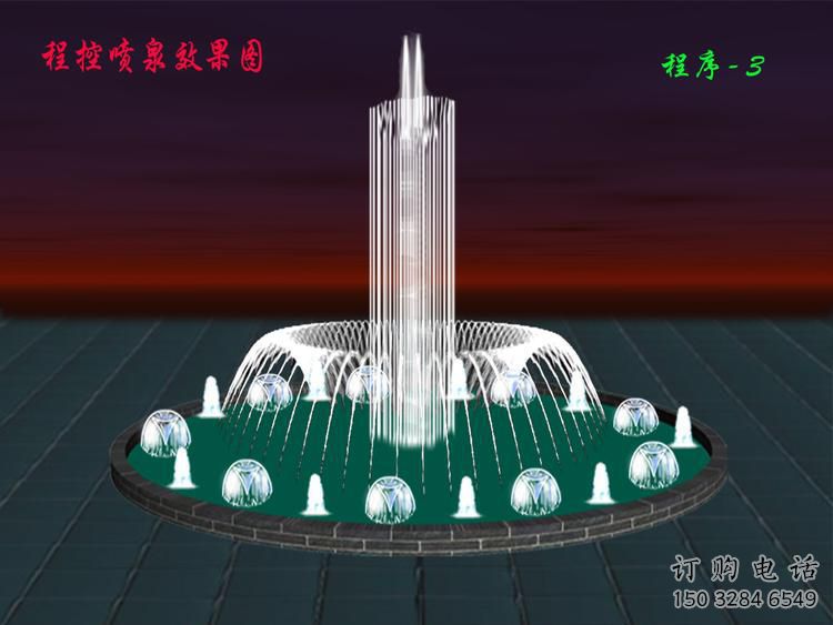 水景瀑布噴泉雕塑廠家 潛水泵循環(huán)供水