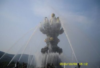 水景管流噴泉雕塑廠家 管道循環(huán)供水流動