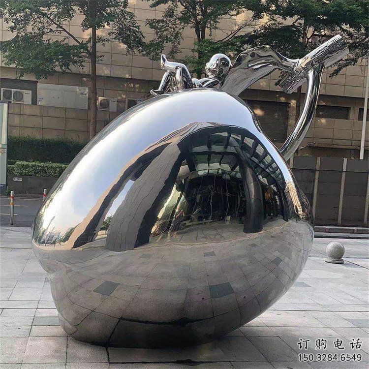 蘋果雕塑 鏡面水果雕塑 不銹鋼鏡面蘋果雕塑 蘋果雕塑 鏡面水果雕塑 不銹鋼鏡面蘋果雕塑