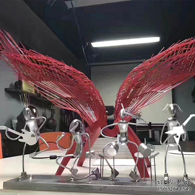 樂(lè)隊(duì)雕塑廠家 西方樂(lè)隊(duì)組合 不銹鋼抽象樂(lè)隊(duì)雕塑