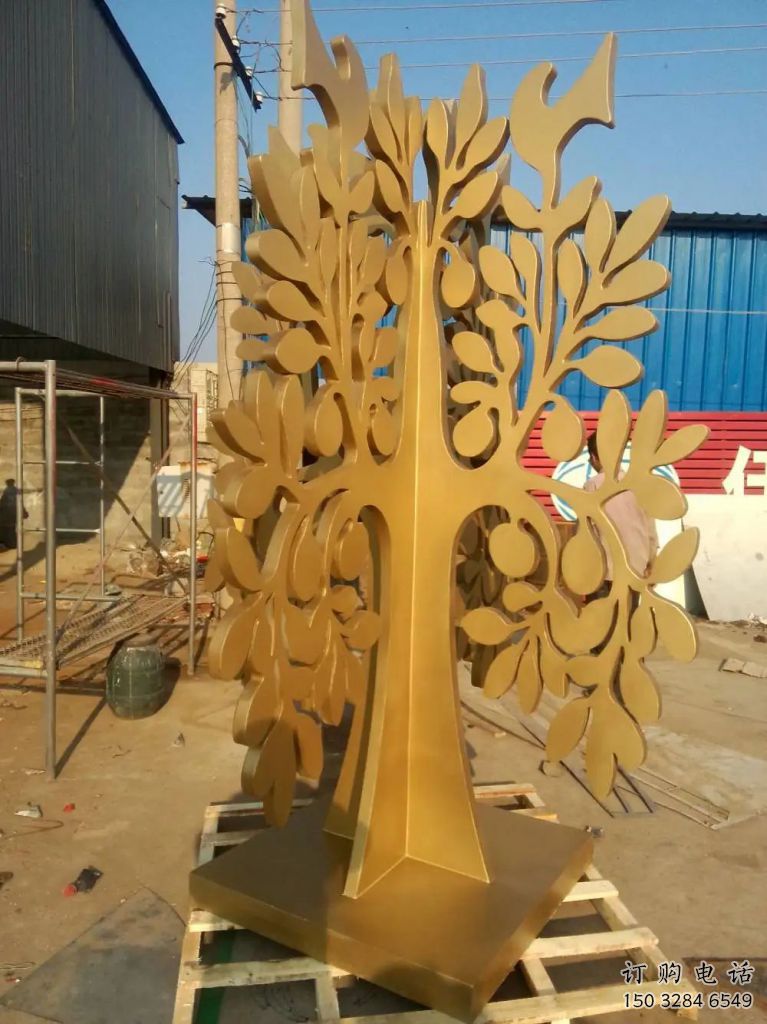 發(fā)財(cái)樹雕塑廠家 不銹鋼烤漆植物雕塑 發(fā)財(cái)樹雕塑廠家 不銹鋼烤漆植物雕塑