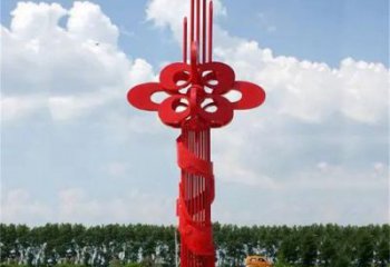 中國(guó)結(jié)雕塑 不銹鋼中國(guó)結(jié)雕塑 地標(biāo)藝術(shù)建筑