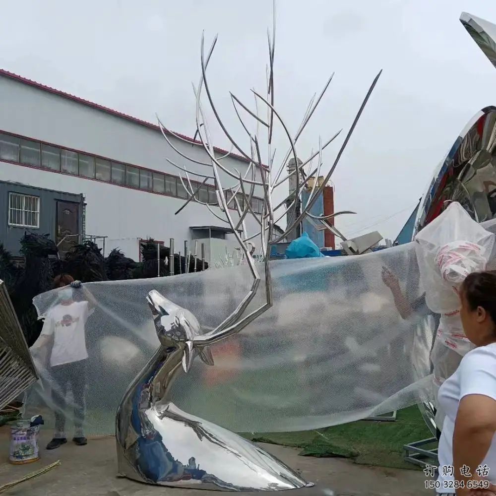 半身鹿雕塑 半身動物雕塑 不銹鋼半身鹿雕塑 半身鹿雕塑 半身動物雕塑 不銹鋼半身鹿雕塑