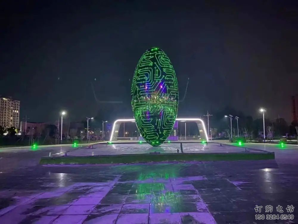 鏤空發(fā)光球雕塑廠家 變光原理設(shè)計 不銹鋼發(fā)光球雕塑