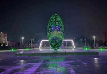 鏤空發(fā)光球雕塑廠家 變光原理設(shè)計 不銹鋼發(fā)光球雕塑