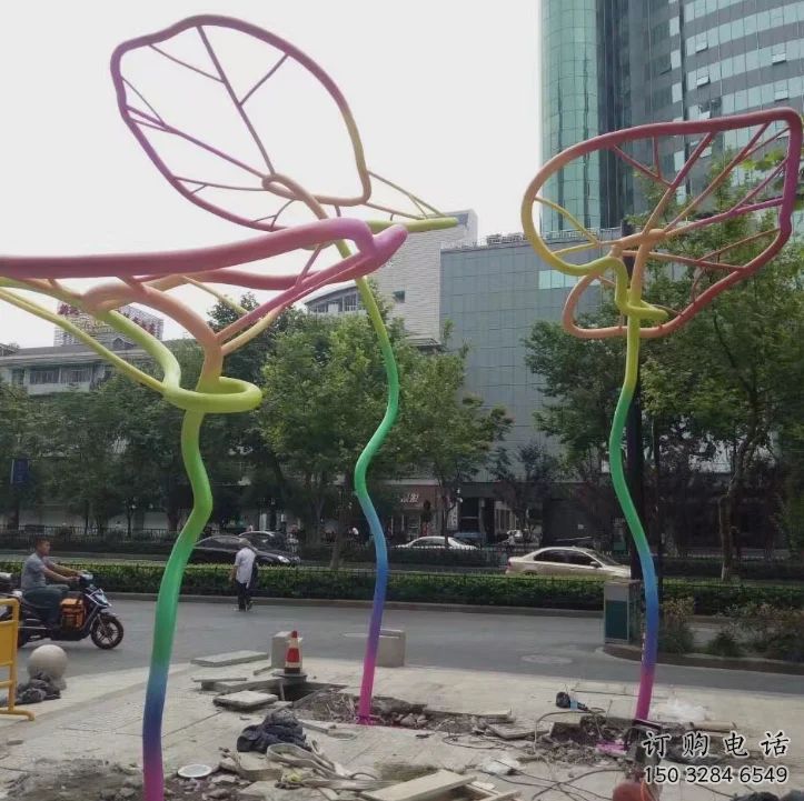 荷葉雕塑 鏤空漸變元素 不銹鋼鏤空荷葉雕塑廠家 荷葉雕塑 鏤空漸變元素 不銹鋼鏤空荷葉雕塑廠家