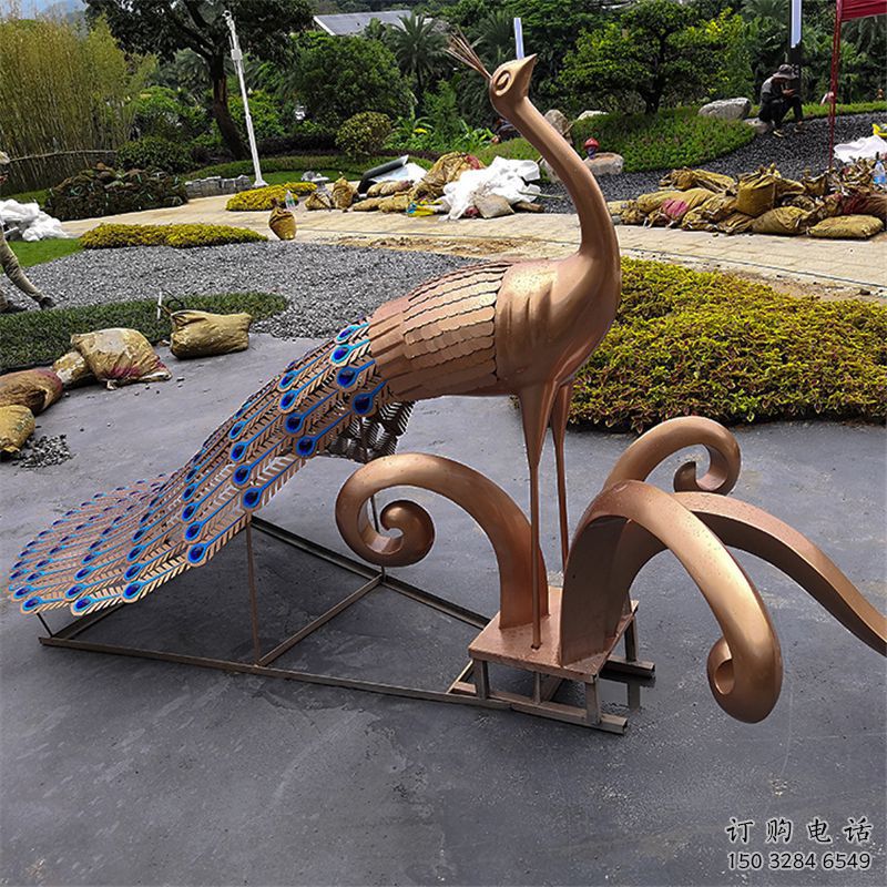 孔雀雕塑廠家 古典韻味系列 不銹鋼孔雀雕塑制作公司 孔雀雕塑廠家 古典韻味系列 不銹鋼孔雀雕塑制作公司
