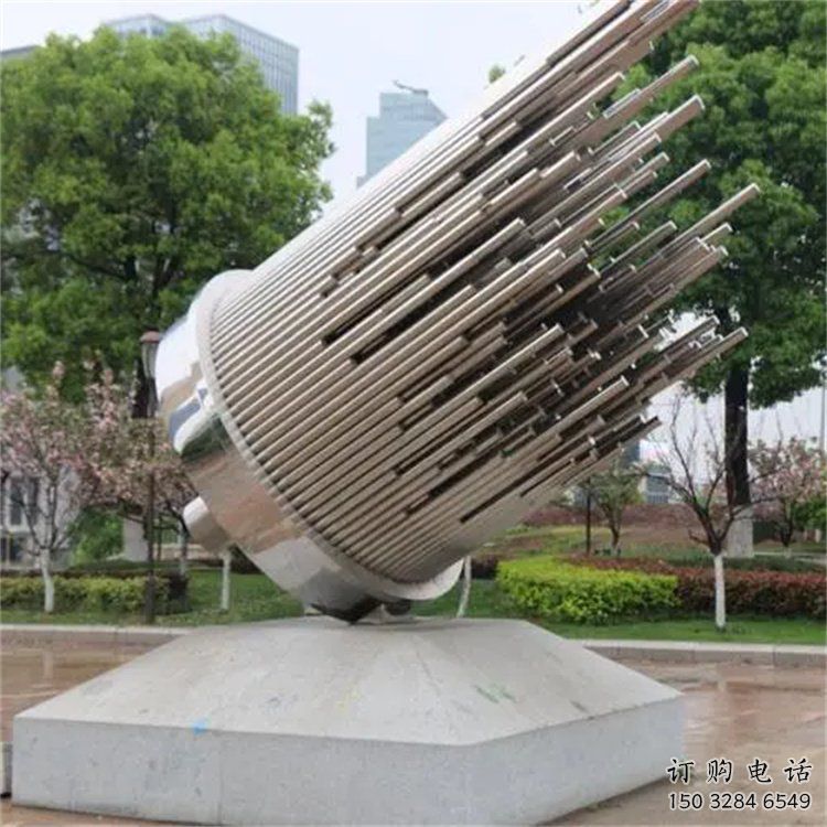 圓管雕塑 金屬景觀雕塑 不銹鋼圓管雕塑廠(chǎng)家