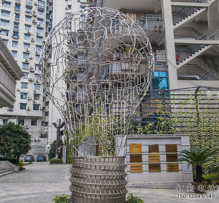 鏤空燈泡雕塑廠家 現(xiàn)代藝術(shù)標(biāo)識(shí) 不銹鋼鏤空燈泡雕塑 鏤空燈泡雕塑廠家 現(xiàn)代藝術(shù)標(biāo)識(shí) 不銹鋼鏤空燈泡雕塑