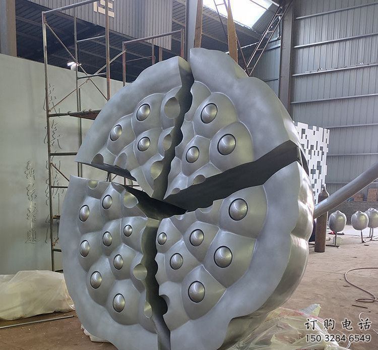 裂開(kāi)蓮蓬雕塑 蓮科植物景觀 不銹鋼蓮蓬雕塑廠家 裂開(kāi)蓮蓬雕塑 蓮科植物景觀 不銹鋼蓮蓬雕塑廠家