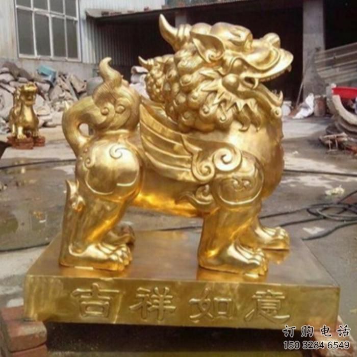 獨(dú)角獸雕塑 中式鍍金小品 賓館獨(dú)角獸雕塑廠家 獨(dú)角獸雕塑 中式鍍金小品 賓館獨(dú)角獸雕塑廠家