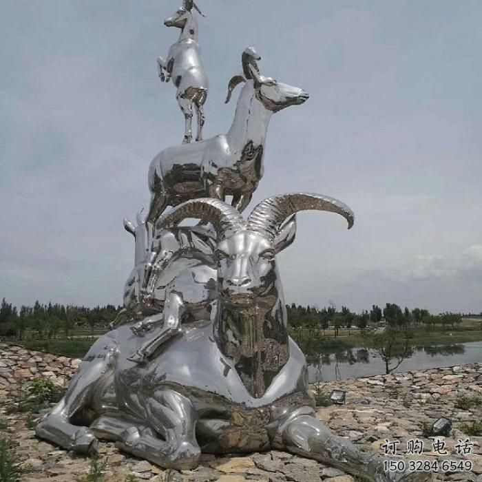 鏡面山羊雕塑廠家 風(fēng)景區(qū)中式小品 戶外仿真山羊雕塑 鏡面山羊雕塑廠家 風(fēng)景區(qū)中式小品 戶外仿真山羊雕塑