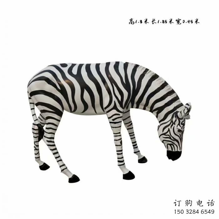 公園斑馬雕塑 中式彩繪小品 戶(hù)外仿真斑馬雕塑廠(chǎng)家