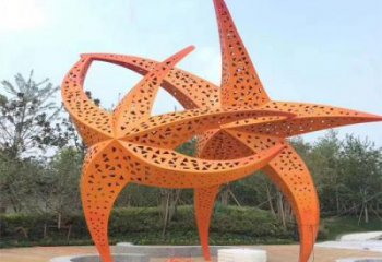 切面海星雕塑 噴漆海洋擺件 廣場(chǎng)風(fēng)景區(qū)海星雕塑廠家