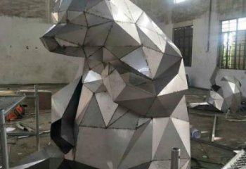 步行街熊雕塑廠家 創(chuàng)意擺件 草地切面熊雕塑   