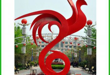 噴漆龍鳳雕塑廠(chǎng)家 卡通廣場(chǎng)小品 大型公園龍鳳雕塑