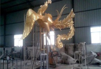 烤漆龍鳳雕塑廠(chǎng)家 戶(hù)外廣場(chǎng)擺件 大型仿真龍鳳雕塑