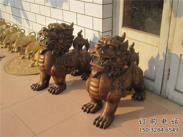 大門口獨(dú)角獸雕塑廠家 歐式賓館擺件 風(fēng)景區(qū)仿古獨(dú)角獸雕塑