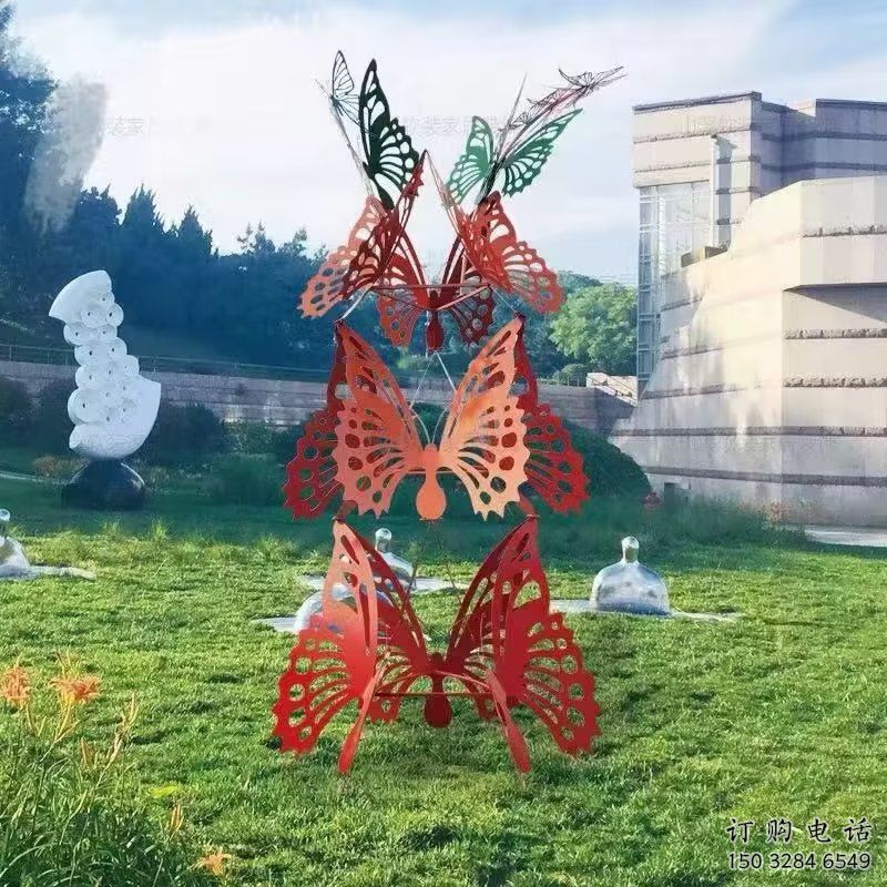 草地彩蝶雕塑廠家 鏤空異形小品 戶外異形彩蝶雕塑 草地彩蝶雕塑廠家 鏤空異形小品 戶外異形彩蝶雕塑
