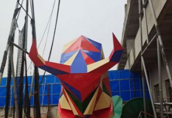 大門口牛雕塑廠家 歐式賓館擺件 風景區(qū)抽象牛雕塑