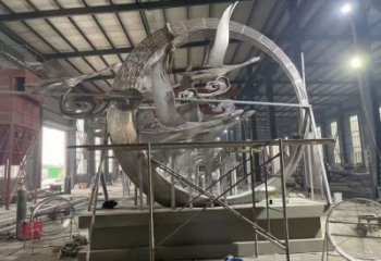拉絲飛燕雕塑廠家 大型鏤空擺件 游樂(lè)場(chǎng)異形飛燕雕塑