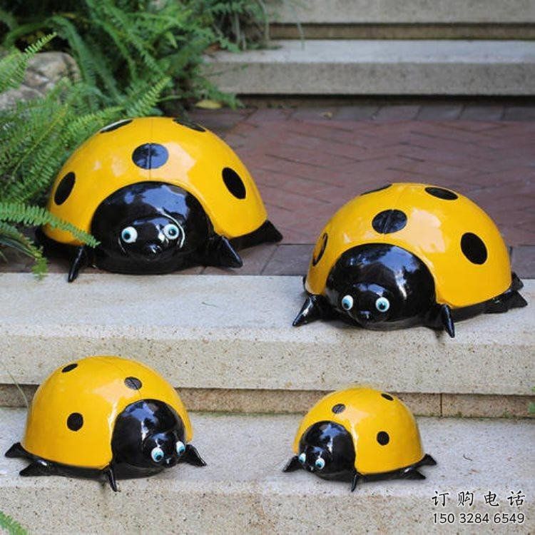 公園瓢蟲雕塑廠家 中式烤漆小品 風景區(qū)仿古瓢蟲雕塑