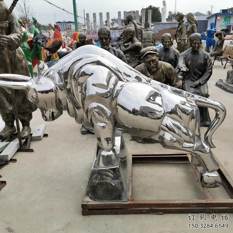步行街牛雕塑廠家 創(chuàng)意鏡面擺件 大型草地牛雕塑 步行街牛雕塑廠家 創(chuàng)意鏡面擺件 大型草地牛雕塑