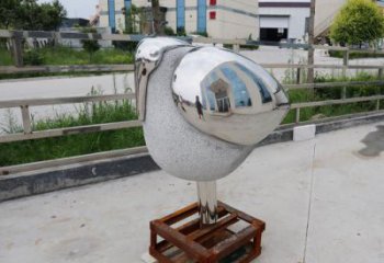 幼兒園小鳥雕塑廠家 卡通鏡面小品 室內(nèi)異形小鳥雕塑
