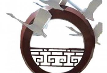 戶外鴻雁雕塑廠家 現(xiàn)代噴漆小品 游樂場(chǎng)異形鴻雁雕塑