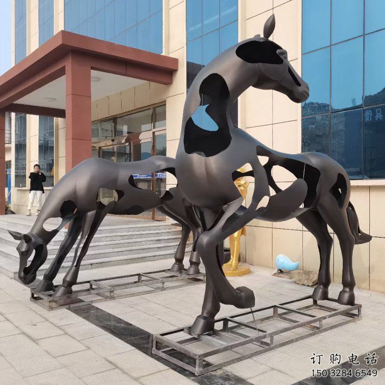 烤漆跑馬雕塑廠家 戶外賓館擺件 抽象大型跑馬雕塑 烤漆跑馬雕塑廠家 戶外賓館擺件 抽象大型跑馬雕塑