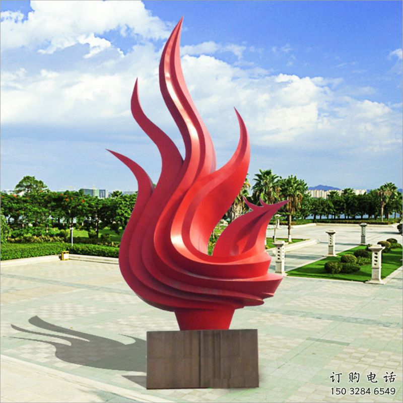烤漆火鳳凰雕塑廠家 戶外現(xiàn)代擺件 廣場創(chuàng)意火鳳凰雕塑