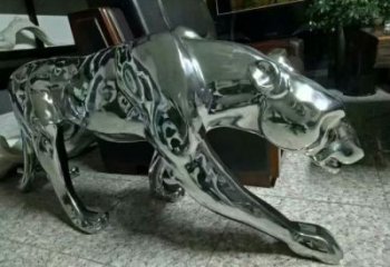 賓館獵豹雕塑廠家 歐式仿真小品 大型創(chuàng)意獵豹雕塑