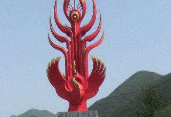 風(fēng)景區(qū)龍鳳呈祥雕塑廠(chǎng)家 中式烤漆擺小品
