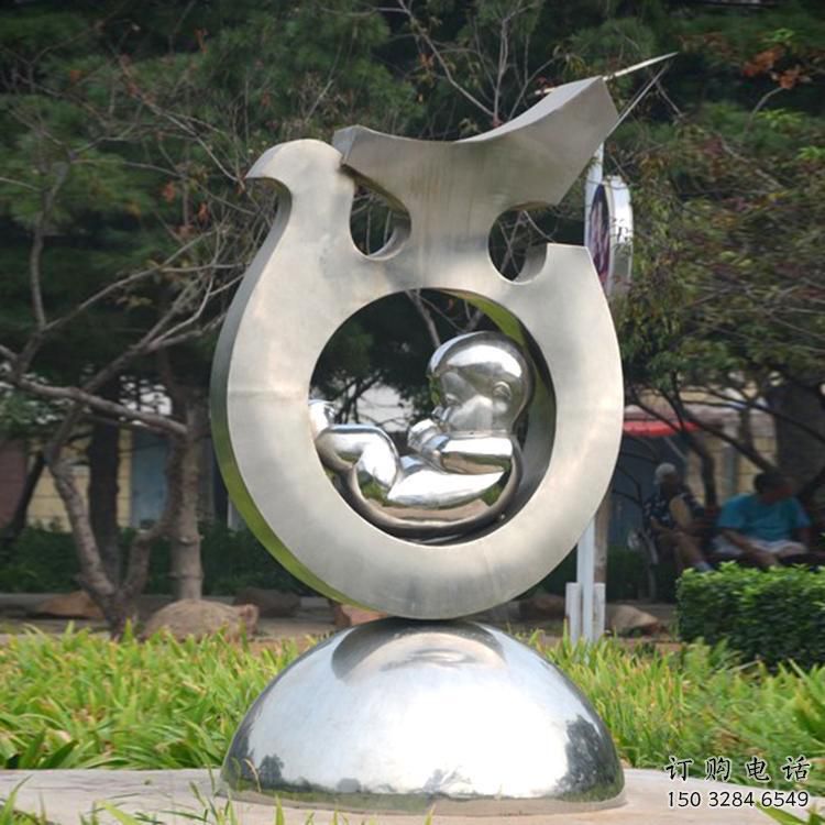 抽象鴿子雕塑廠家 創(chuàng)意擺件 醫(yī)院大型鴿子雕塑
