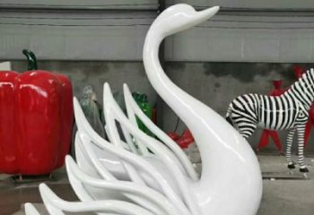別墅天鵝雕塑廠家 卡通噴漆小品 農(nóng)村現(xiàn)代天鵝雕塑