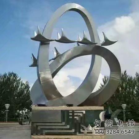 彩繪海鷗雕塑廠家 現(xiàn)代噴漆小品 草地切面海鷗雕塑