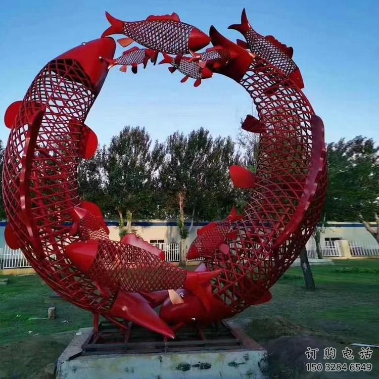 鏤空魚跨環(huán)雕塑廠家 現(xiàn)代抽象擺件 戶外切面魚跨環(huán)雕塑 鏤空魚跨環(huán)雕塑廠家 現(xiàn)代抽象擺件 戶外切面魚跨環(huán)雕塑