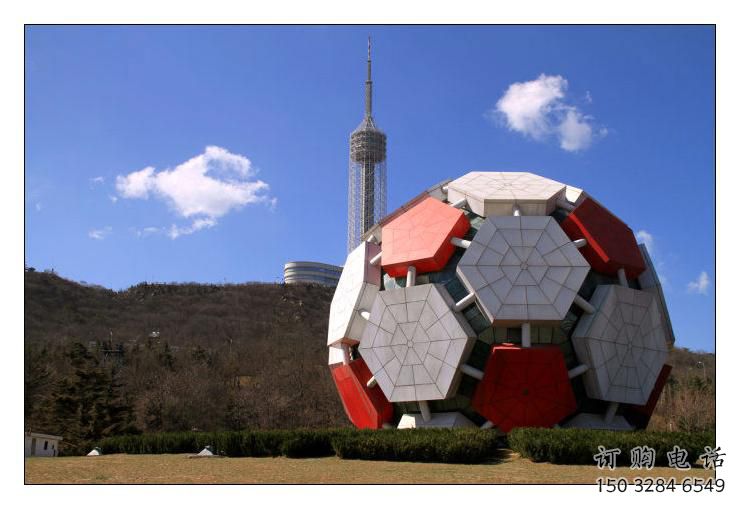 彩繪球狀雕塑廠家 公園廣場(chǎng)擺件 戶外不銹鋼球狀雕塑