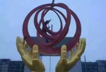 拉絲地球儀雕塑廠家 鏤空創(chuàng)意擺件 別墅區(qū)不銹鋼地球儀雕塑