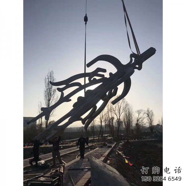 抽象甲骨文雕塑廠家 創(chuàng)意小品 戶外不銹鋼甲骨文雕塑 抽象甲骨文雕塑廠家 創(chuàng)意小品 戶外不銹鋼甲骨文雕塑