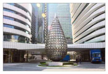 別墅區(qū)水珠雕塑廠家 大型廣場(chǎng)擺件 現(xiàn)代不銹鋼水珠雕塑