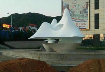 創(chuàng)意假山雕塑廠家 房地產小品 公園不銹鋼假山雕塑
