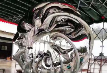 別墅區(qū)海浪雕塑廠家 大型歐式擺件 戶外不銹鋼海浪雕塑制作