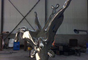 房地產(chǎn)浪花雕塑廠家 現(xiàn)代擺件 大型不銹鋼浪花雕塑生產(chǎn)