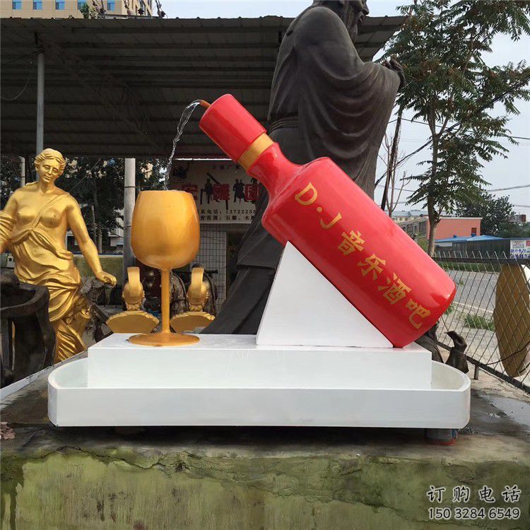 水景酒瓶雕塑廠家 彩繪小品 現(xiàn)代不銹鋼酒瓶雕塑 水景酒瓶雕塑廠家 彩繪小品 現(xiàn)代不銹鋼酒瓶雕塑