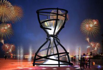 廣場(chǎng)漏斗雕塑廠家 公園小品 大型不銹鋼漏斗雕塑